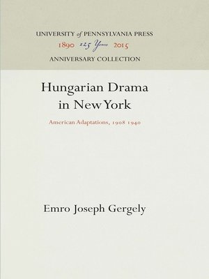 cover image of Hungarian Drama in New York